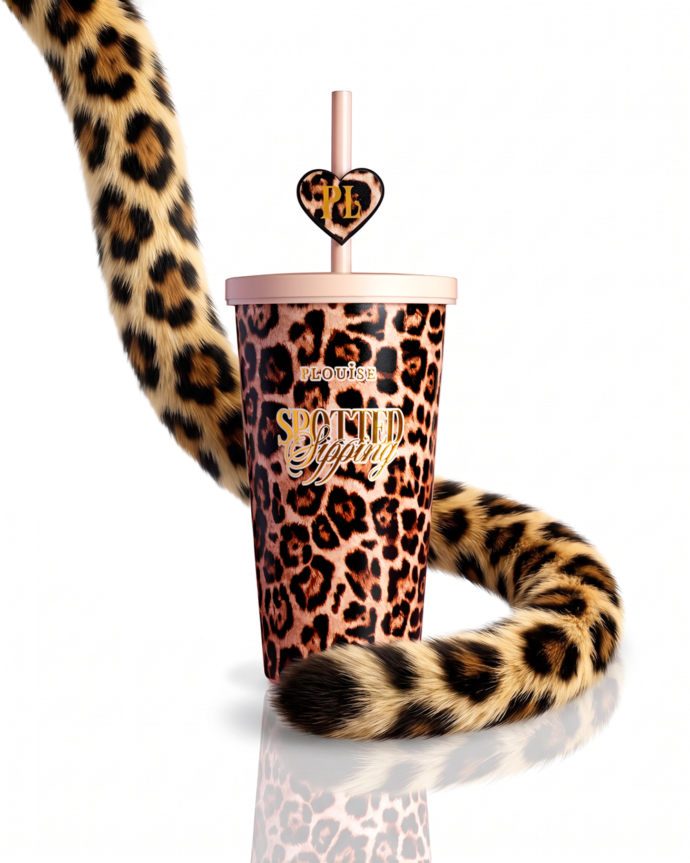 Cheetah Spotted Sipping 600ml nerezový pohárek na pohárky