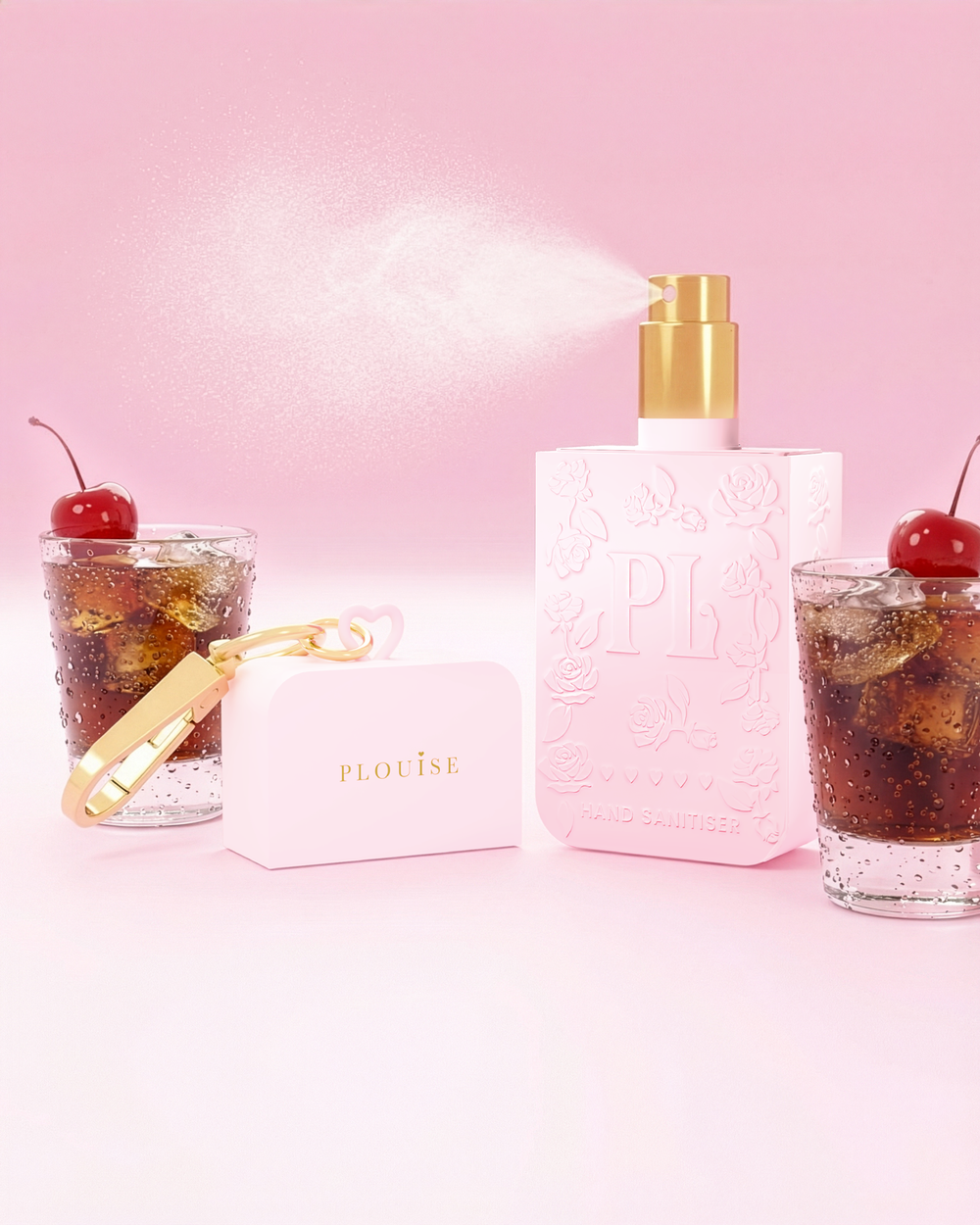 Pink P.Louise cherry cola dezinfekční sprej na ruce