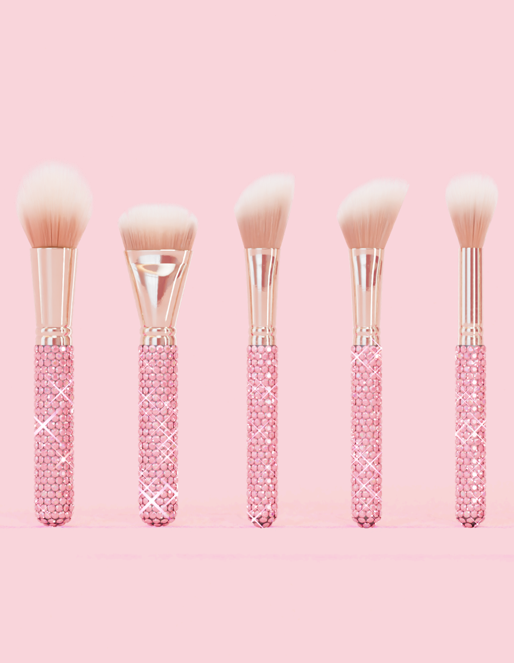 Balíček 20dílných křišťálových štětců na make-up