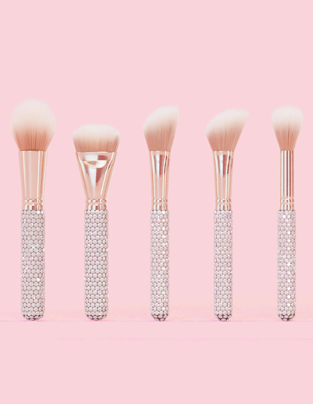 Balíček 20dílných křišťálových štětců na make-up