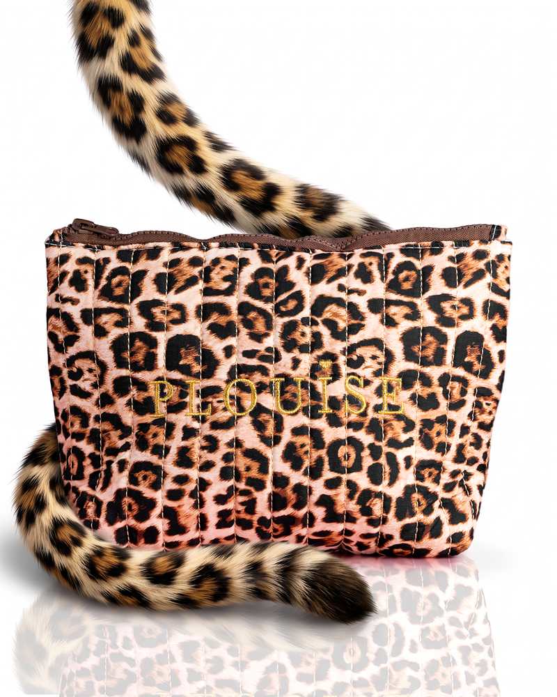 Vyšívaná kosmetická taštička s leopardím potiskem Cheetah Soft Savage