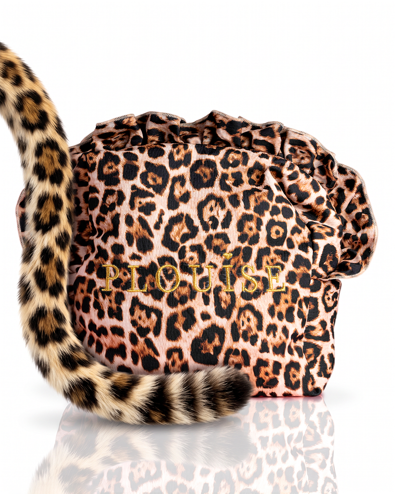 Velká taštička na líčení s leopardím vzorem s leopardím vzorem