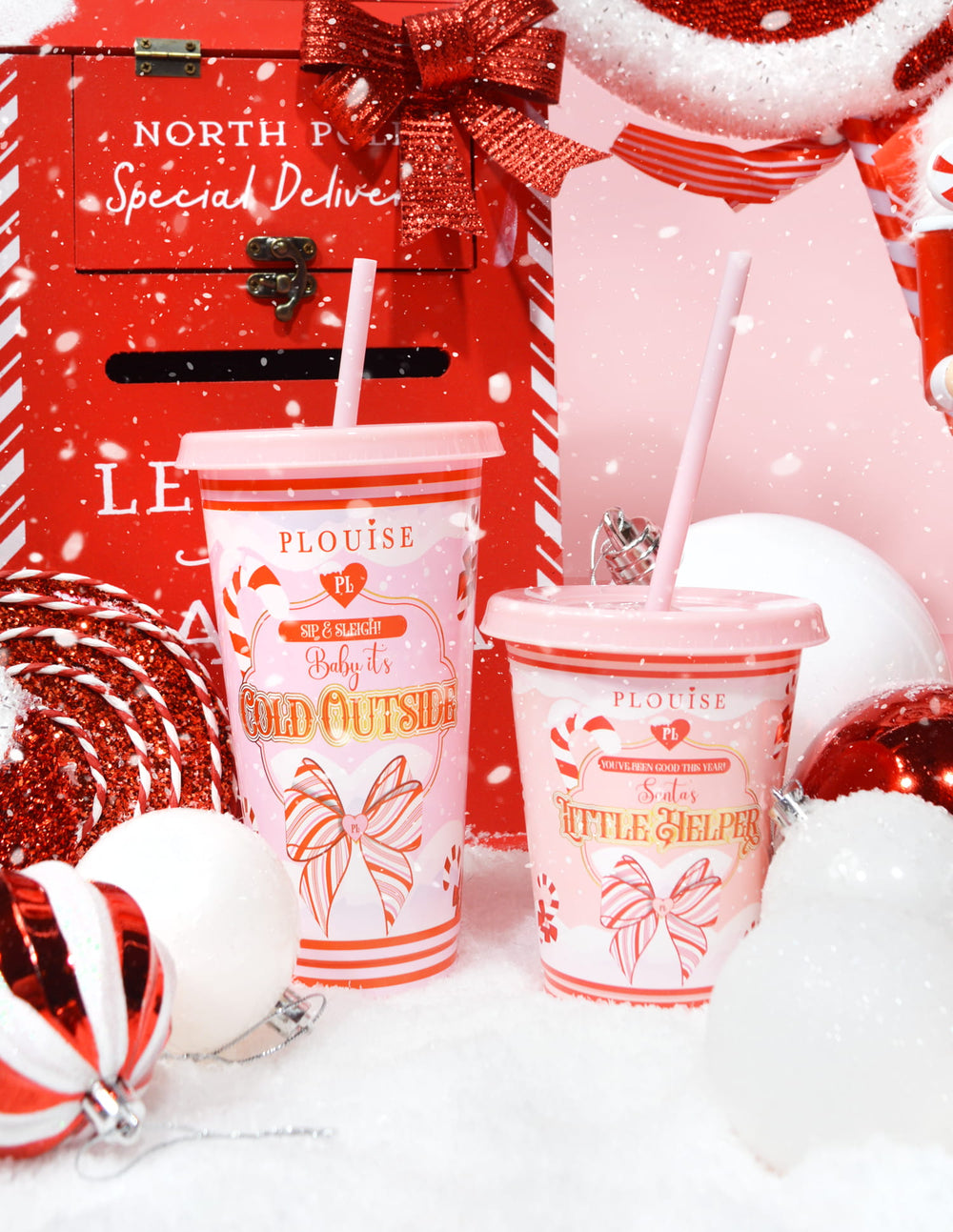 Baby Its Cold Outside And Santas Little Helper Sippy Cups