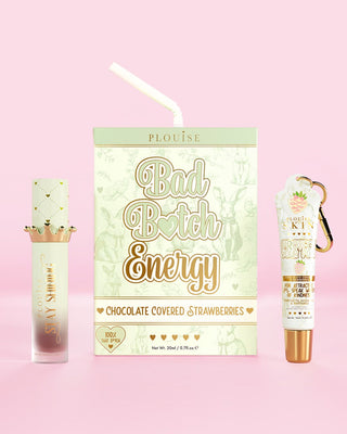 P.Louise Bad Bitch Energy Lip Duo in Chocolate Covered Strawberries scent