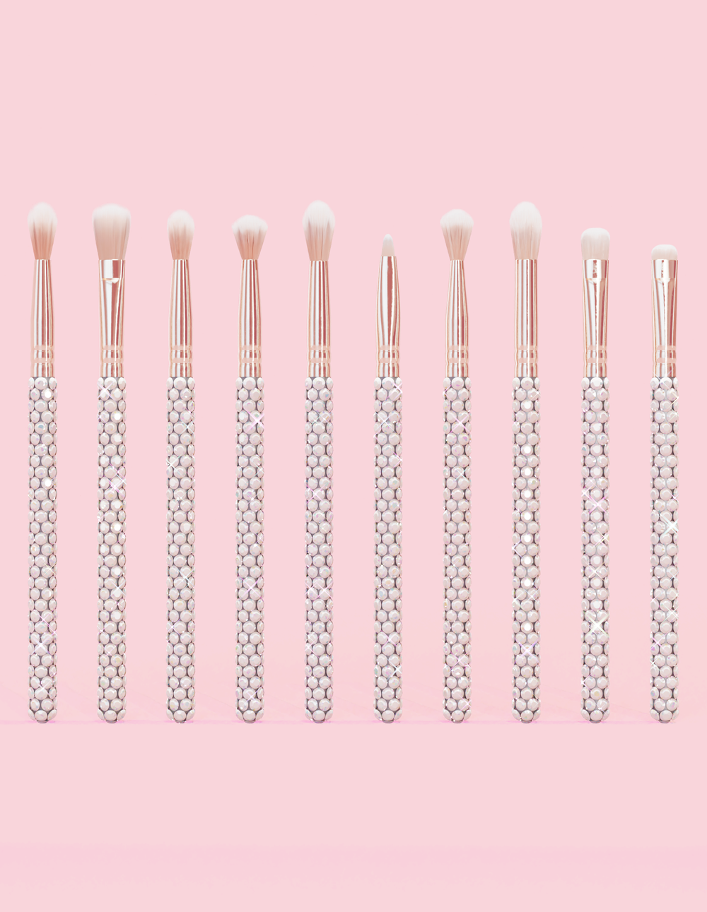 Balíček 20dílných křišťálových štětců na make-up
