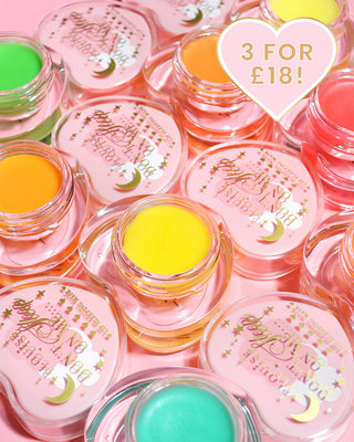 Barevná kolekce růžových masek na spaní na rty P.Louise ve tvaru srdce