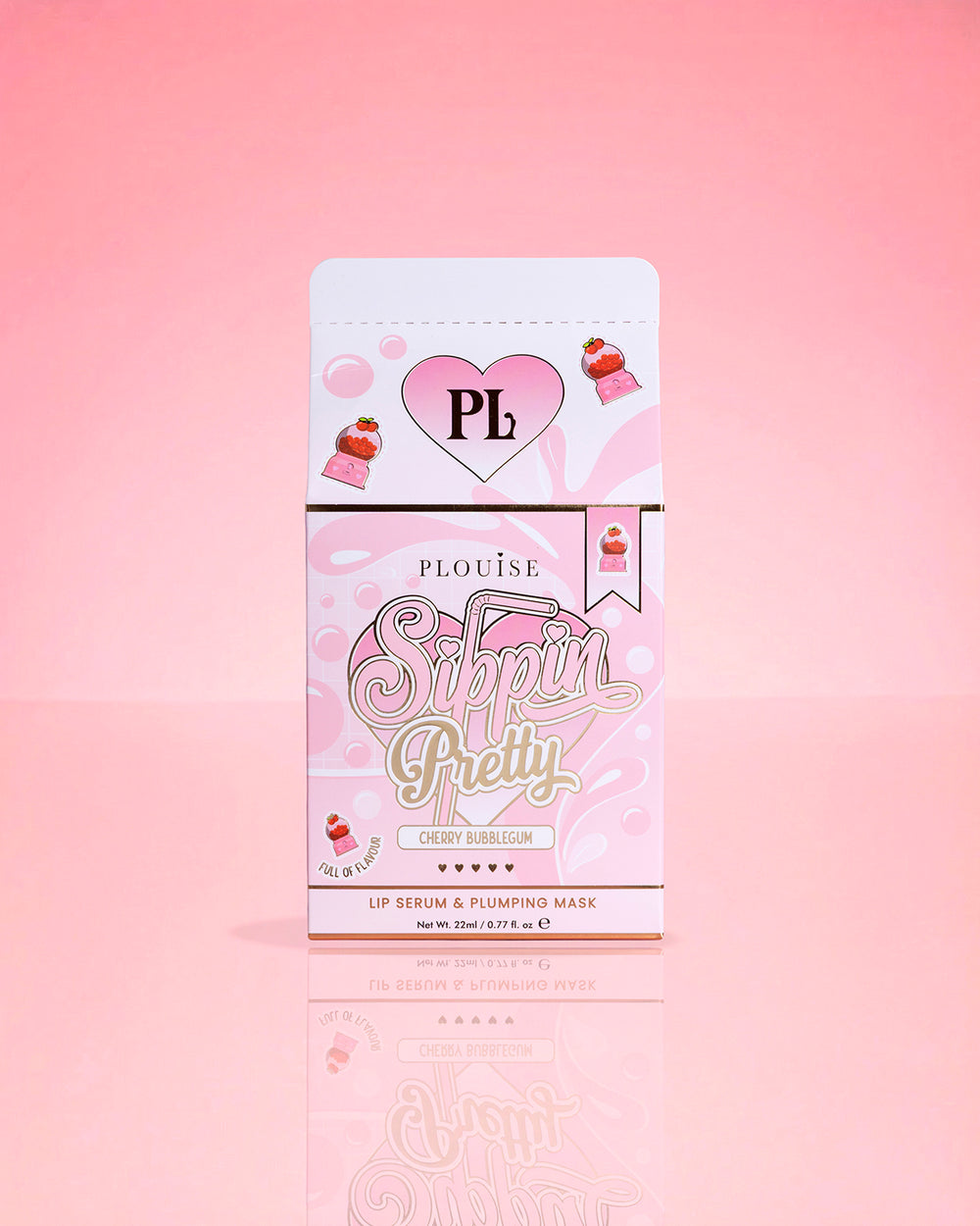 P.Louise Sippin Pretty Peptide Lip Serum & Treatment Duo Cherry Bubblegum Balení