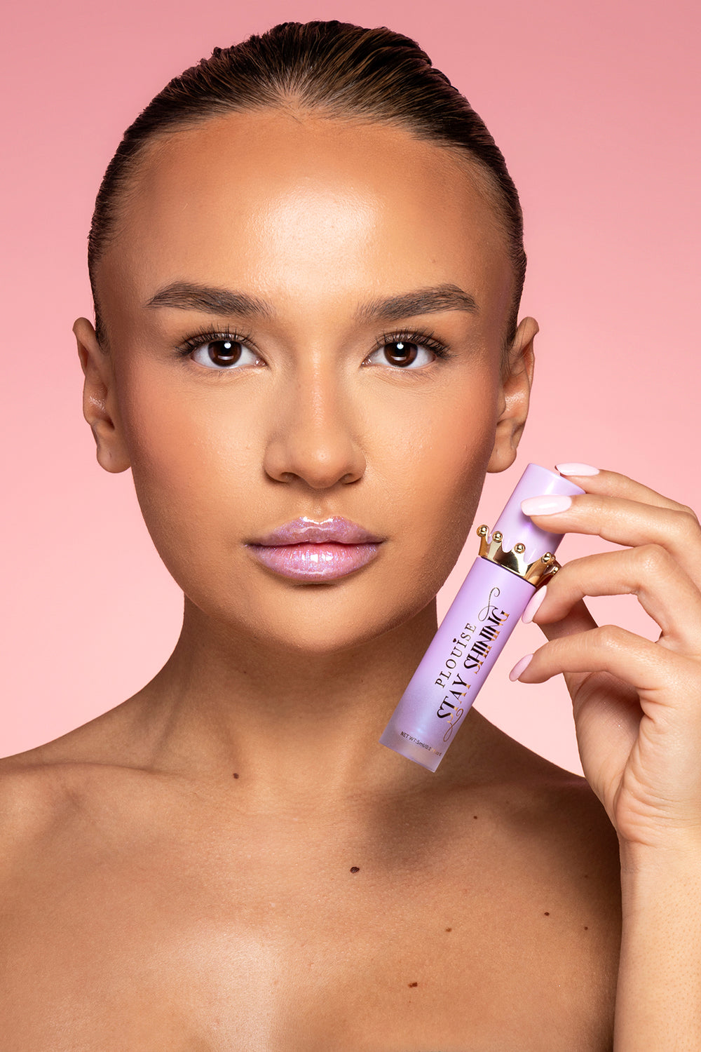 P.Louise Stay Shining Glitter Lip Oil v Rainbow Sherbet