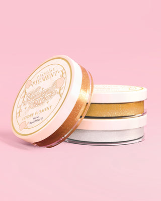 Tři vaničky sady pigmentových očních stínů P.Louise Secret Stardust s volnými třpytkami