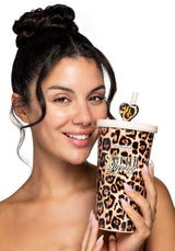 Cheetah Spotted Sipping 600ml nerezový pohárek na pohárky